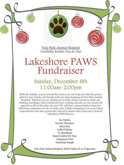 Shop to Benefit Lakeshore Paws!