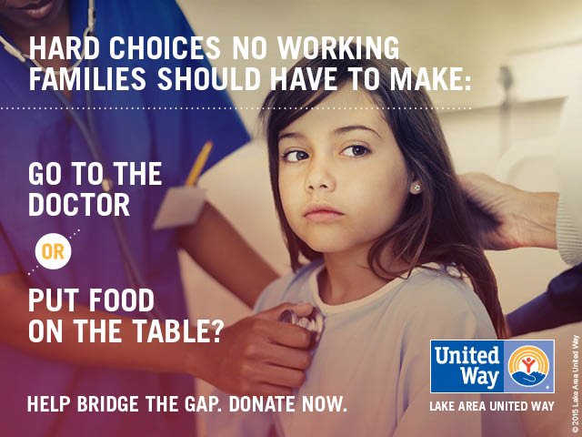 The Lake Area United Way is Focusing its Mission to Help Struggling Working Families
