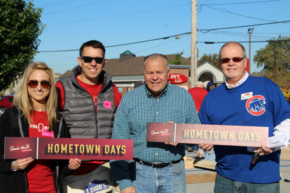 Strack and Van Til and Habitat for Humanity Building Walls for Hometown Days