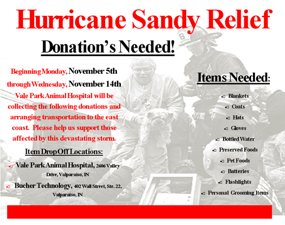 Local Efforts To Help Hurricane Sandy Victims