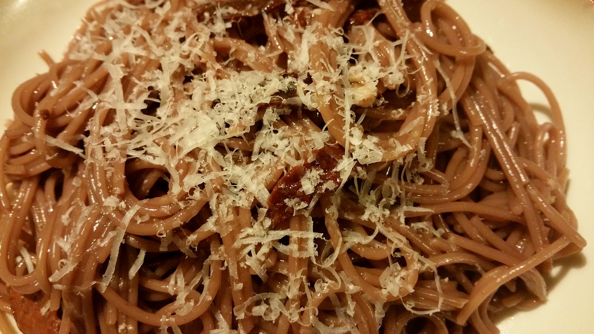 Drunken Pasta Featuring Running Vines Cabernet Sauvignon