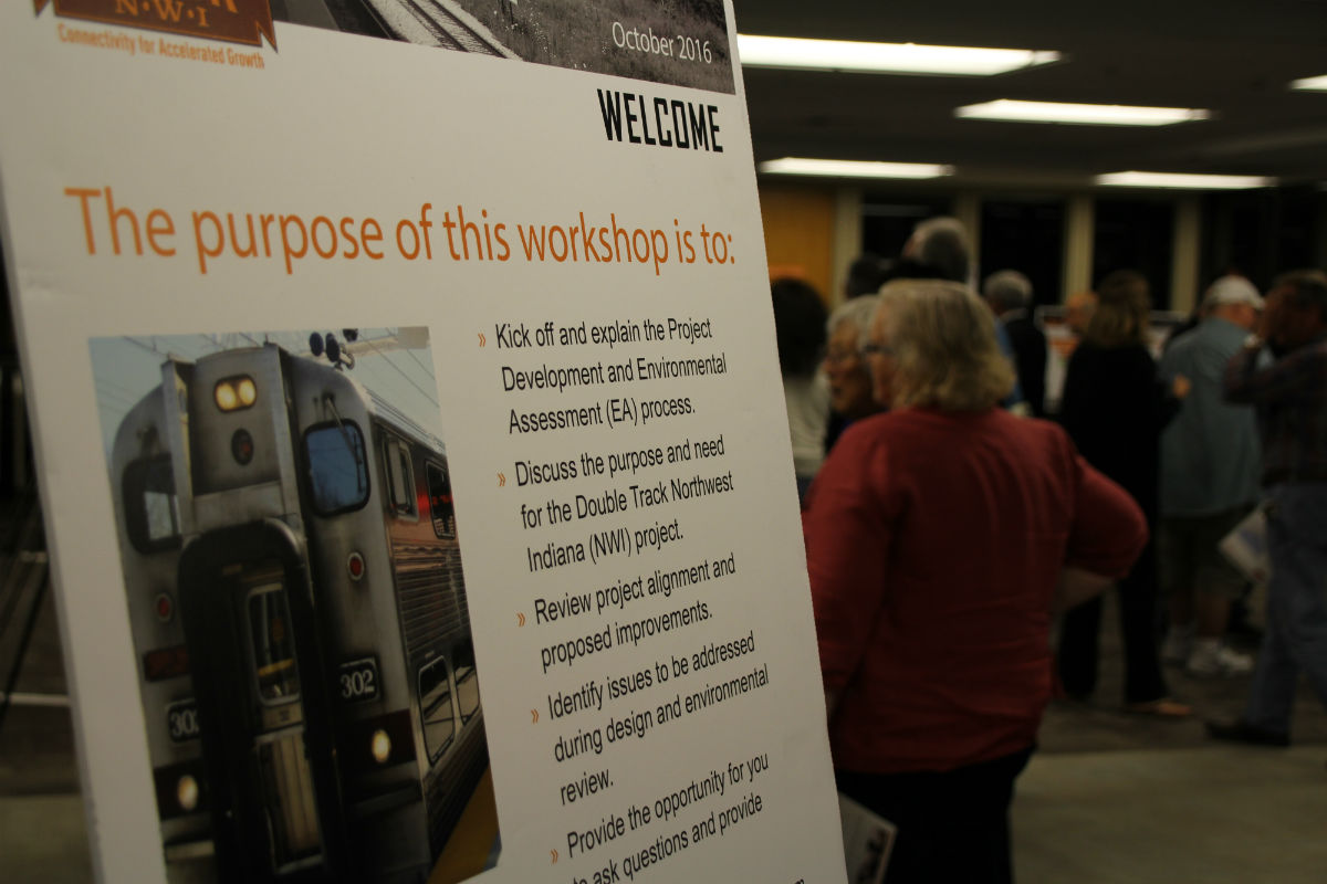 South Shore Line Meets with the Public to Discuss Their Double Track Project