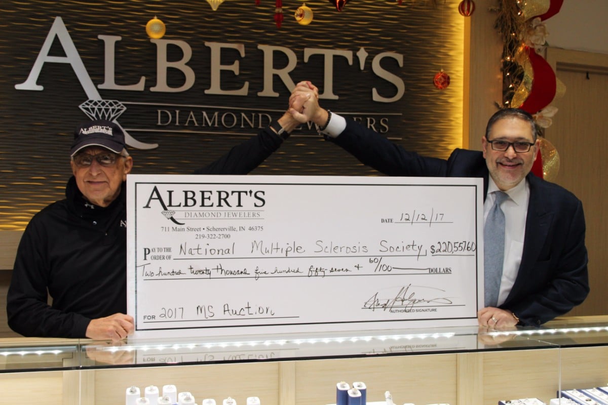Albert’s Diamond Jewelers Prepares for 15th Annual Auction Benefiting Multiple Sclerosis