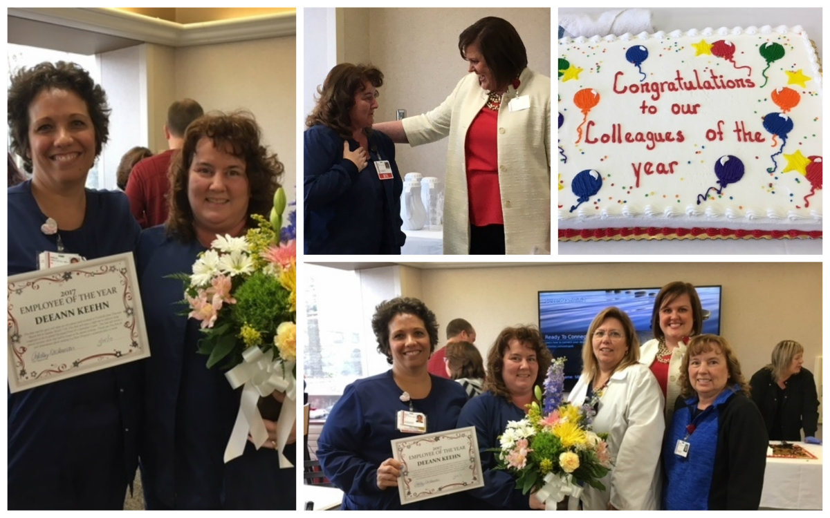 Dee Ann Keehn Presented with Employee of the Year Award from La Porte Hospital