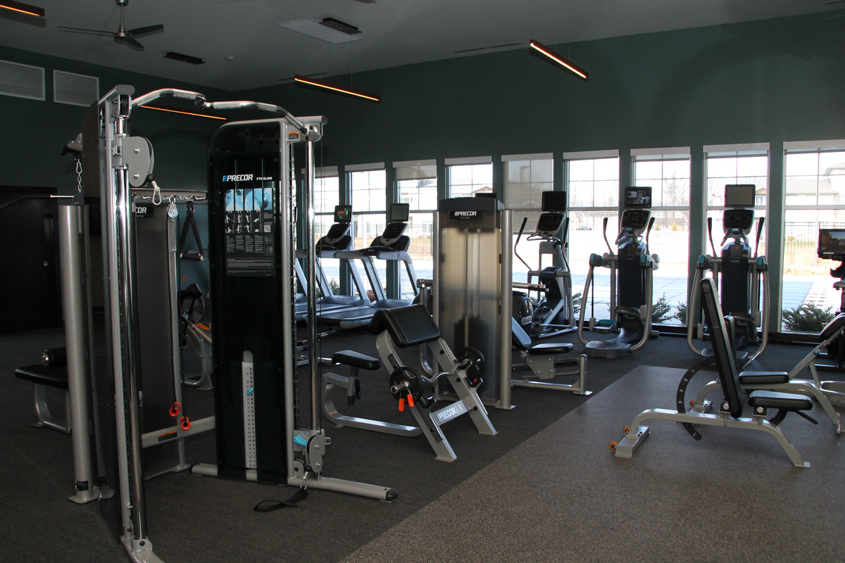 Working Out at The Lakes of Valparaiso: Apartment Living has its Perks