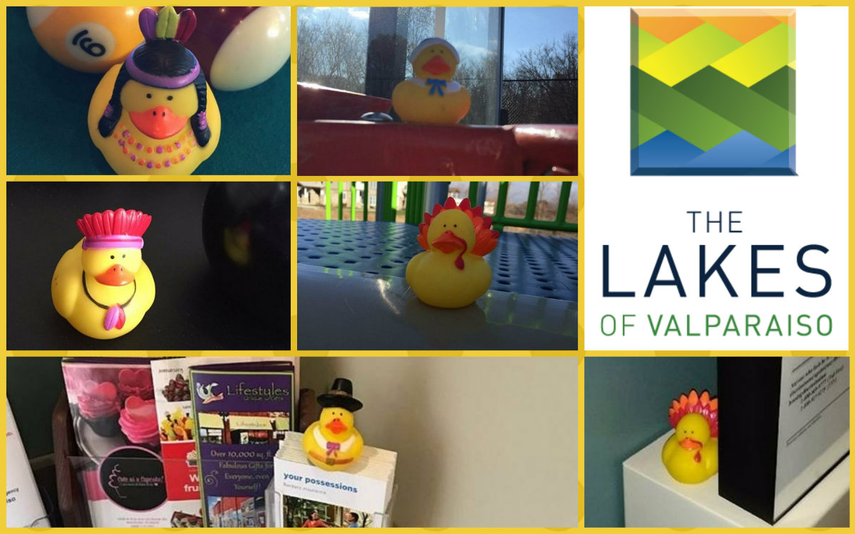 The Lakes of Valparaiso Host Thanksgiving Rubber Duck Hunt for Residents