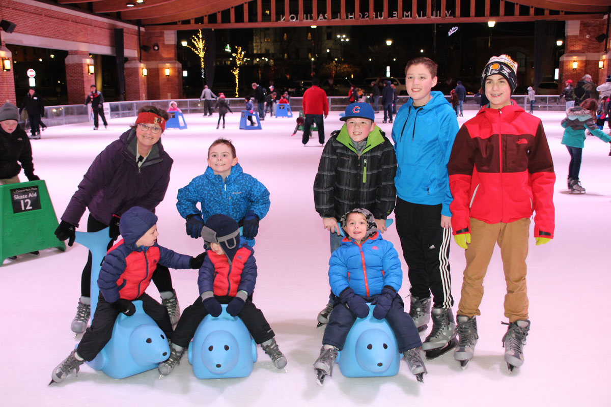Oak Partners, Inc. Provides Clients, Families a Fun Evening at Central Park Plaza Ice Rink