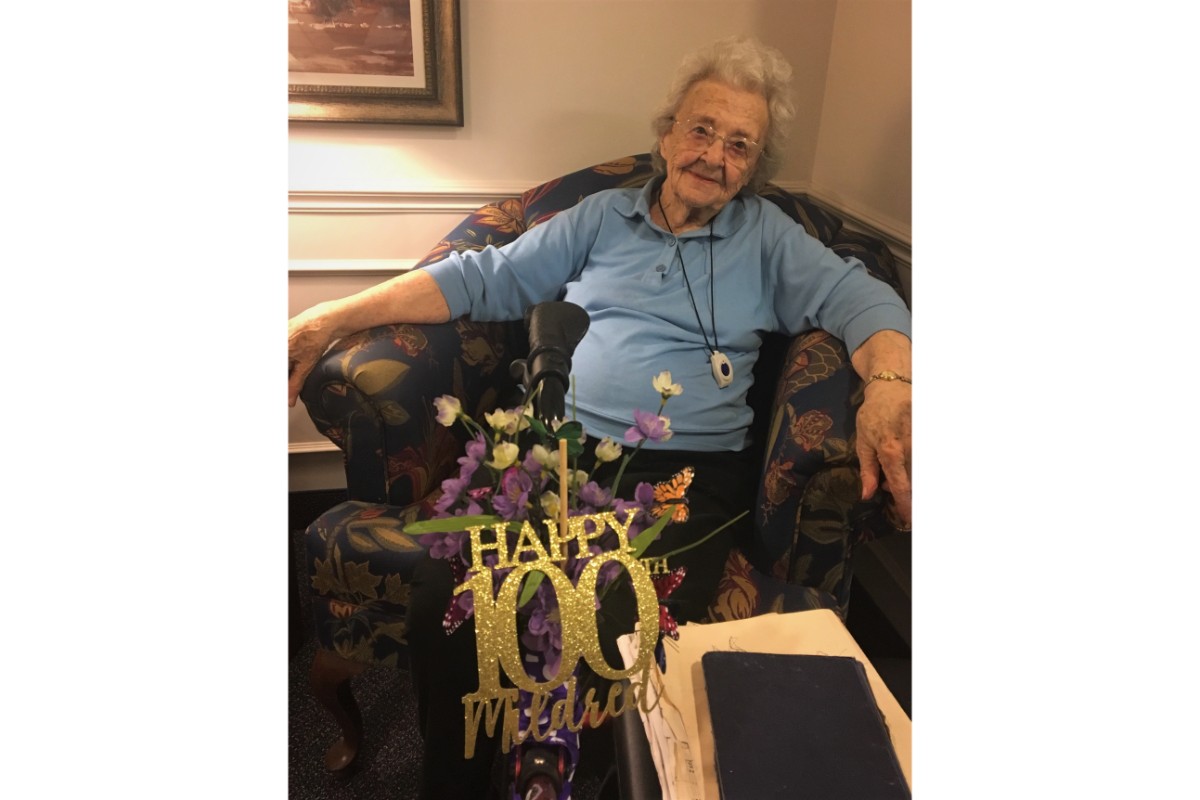 Rittenhouse Villages at Portage Celebrate Resident Mildred Spencer’s 100th Birthday