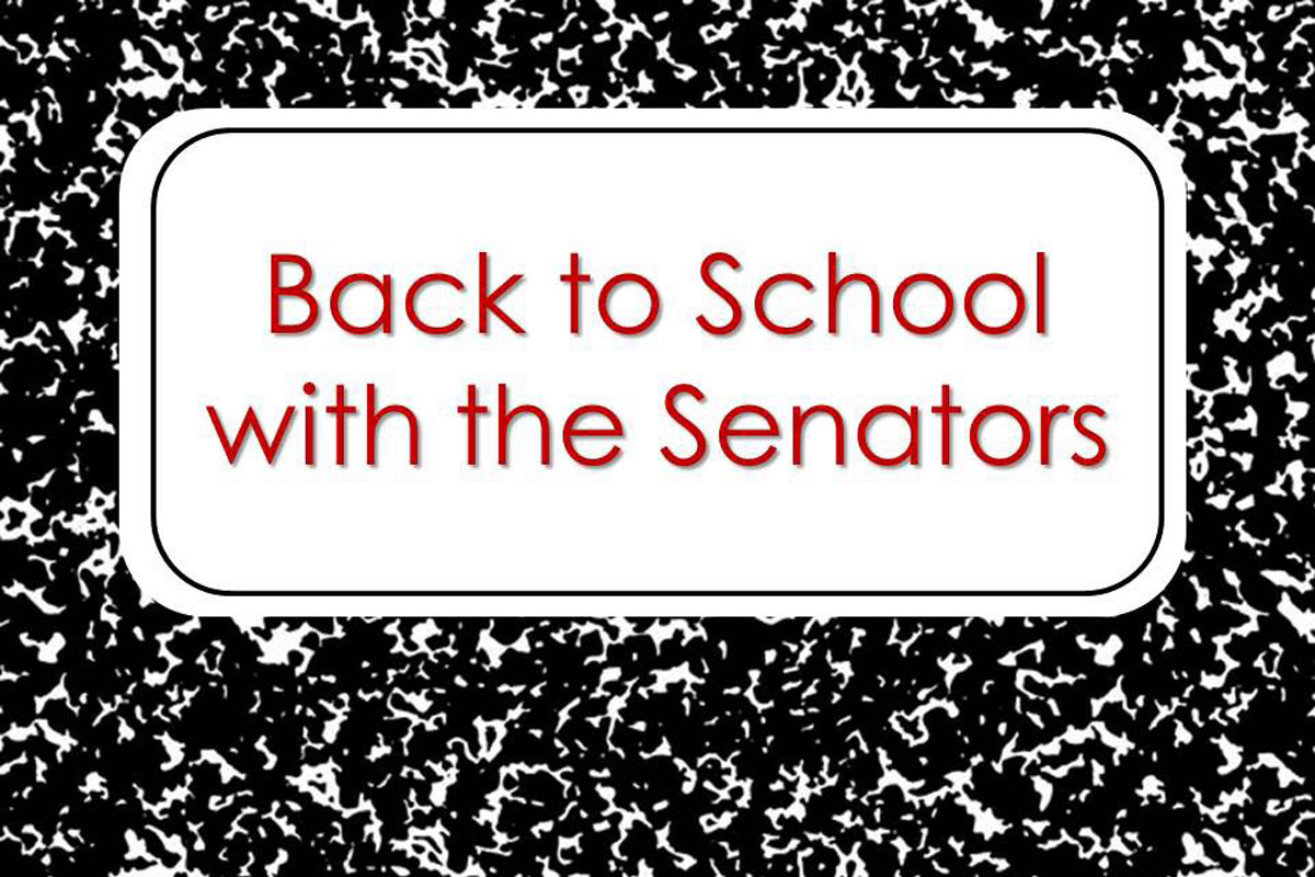#1StudentNWI: The Senators Go Back to School