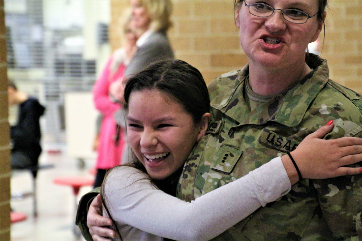 Washington Township School Student Gets Surprised by Deployed Mom