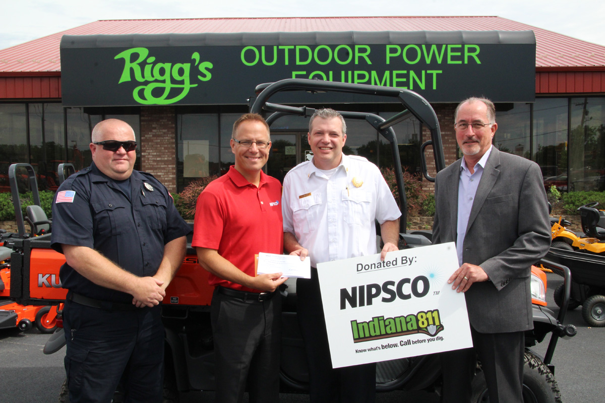 NIPSCO Grant Helps Valparaiso Fire Department Acquire New Rugged Terrain Vehicle